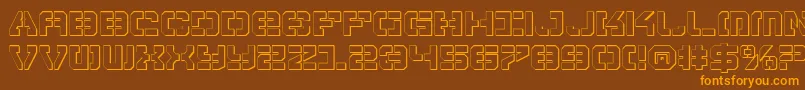 VyperShadow Font – Orange Fonts on Brown Background