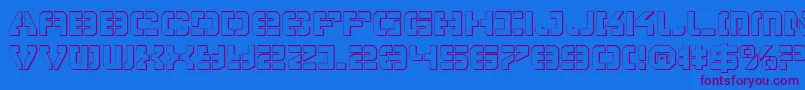 VyperShadow Font – Purple Fonts on Blue Background
