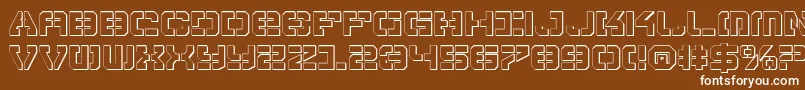 VyperShadow Font – White Fonts on Brown Background