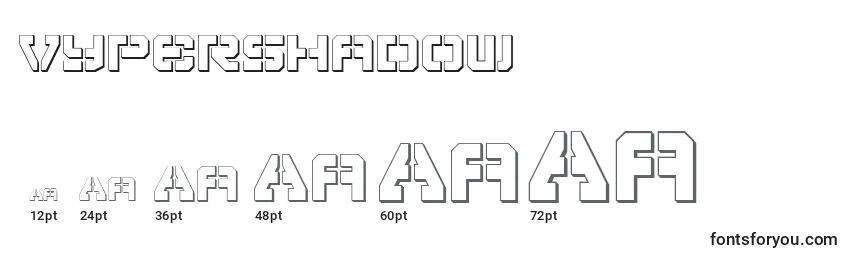 Размеры шрифта VyperShadow