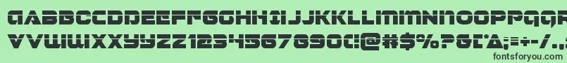 Jeebralaser Font – Black Fonts on Green Background