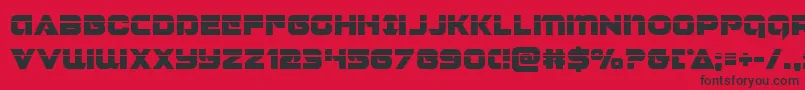 Jeebralaser Font – Black Fonts on Red Background