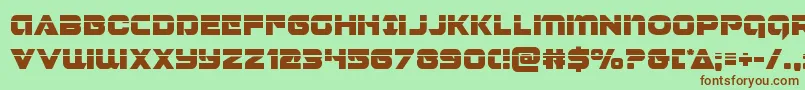 Jeebralaser Font – Brown Fonts on Green Background