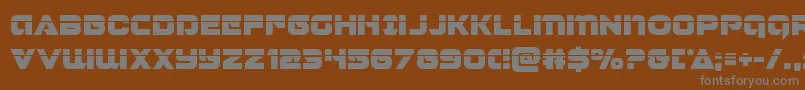 Jeebralaser Font – Gray Fonts on Brown Background