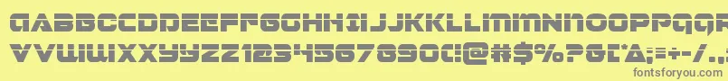 Jeebralaser Font – Gray Fonts on Yellow Background