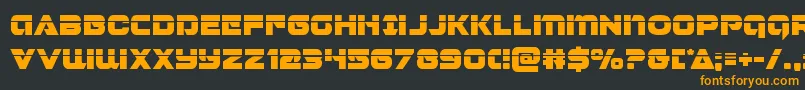 Jeebralaser Font – Orange Fonts on Black Background