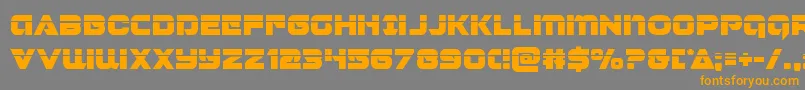 Jeebralaser Font – Orange Fonts on Gray Background