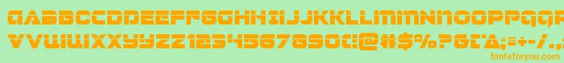 Jeebralaser Font – Orange Fonts on Green Background