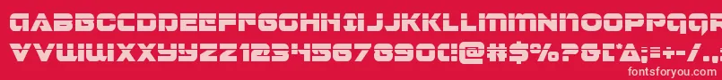 Jeebralaser Font – Pink Fonts on Red Background