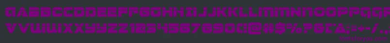 Шрифт Jeebralaser – фиолетовые шрифты на чёрном фоне