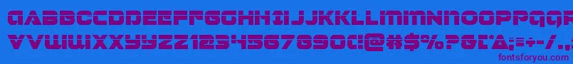 Jeebralaser Font – Purple Fonts on Blue Background