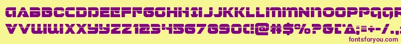 Jeebralaser Font – Purple Fonts on Yellow Background