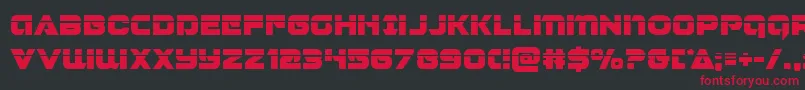 Jeebralaser Font – Red Fonts on Black Background