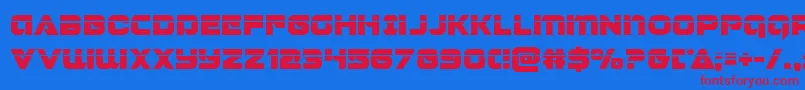 Jeebralaser Font – Red Fonts on Blue Background