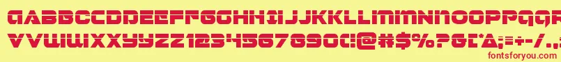 Jeebralaser Font – Red Fonts on Yellow Background