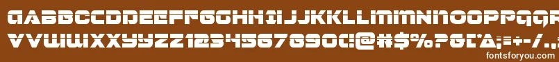 Jeebralaser Font – White Fonts on Brown Background