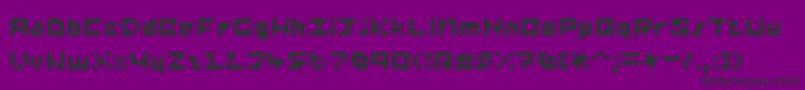 PercyPixel Font – Black Fonts on Purple Background