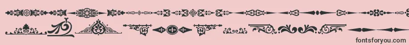 Ornamenttm2 Font – Black Fonts on Pink Background