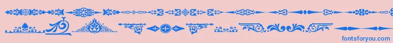 Подробнее о шрифте Ornamenttm2 Шрифт Ornamenttm2 – синие шрифты на розовом фоне