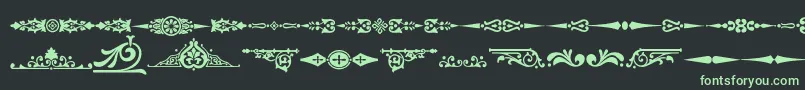 More about Ornamenttm2 Font Ornamenttm2 Font – Green Fonts on Black Background