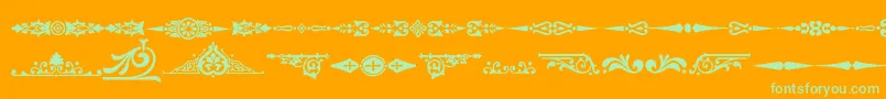 Lisätietoja Ornamenttm2-fontista Ornamenttm2-fontti – vihreät fontit oranssilla taustalla