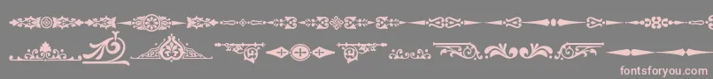 More about Ornamenttm2 Font Ornamenttm2 Font – Pink Fonts on Gray Background