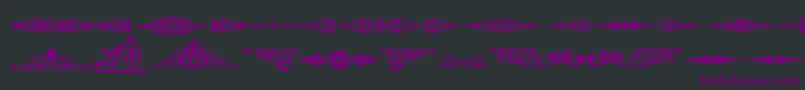 Шрифт Ornamenttm2 – фиолетовые шрифты на чёрном фоне