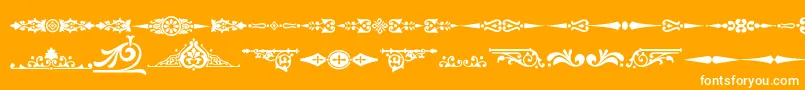 Подробнее о шрифте Ornamenttm2 Шрифт Ornamenttm2 – белые шрифты на оранжевом фоне