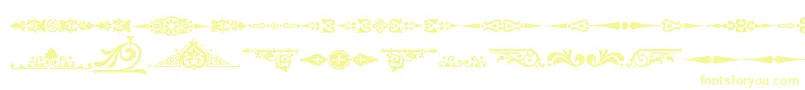 Шрифт Ornamenttm2 – жёлтые шрифты