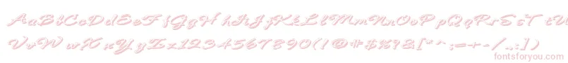 BDeBonitaShadow-Schriftart – Rosa Schriften