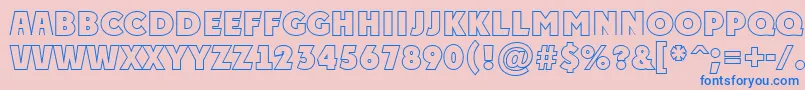 APlakattitulotlExtrabold Font – Blue Fonts on Pink Background