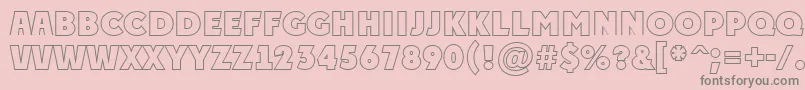 APlakattitulotlExtrabold Font – Gray Fonts on Pink Background