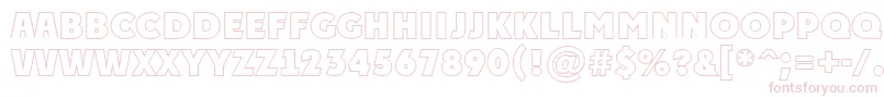 APlakattitulotlExtrabold Font – Pink Fonts on White Background