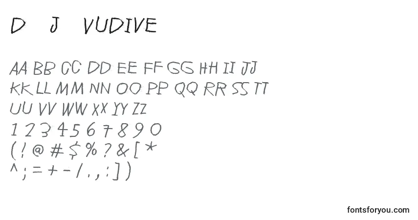 Шрифт DРІjРµVuDive – алфавит, цифры, специальные символы