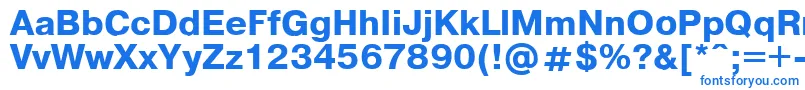 Pragmaticaregular.KzBold Font – Blue Fonts on White Background