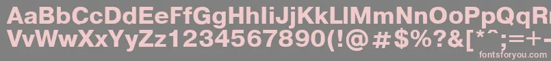フォントPragmaticaregular.KzBold – 灰色の背景にピンクのフォント