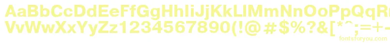 Czcionka Pragmaticaregular.KzBold – żółte czcionki na białym tle