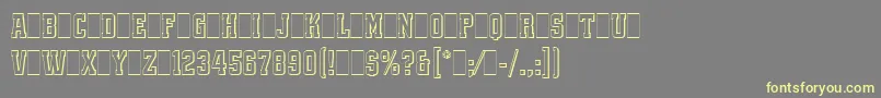 Weitere Informationen zur QuadrusLetPlain.1.0-Schriftart QuadrusLetPlain.1.0-Schriftart – Gelbe Schriften auf grauem Hintergrund