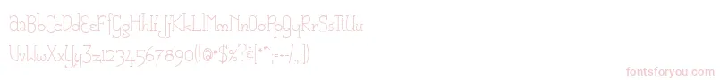 Cam Font – Pink Fonts on White Background