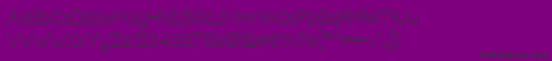 Police Techiogm – polices noires sur fond violet