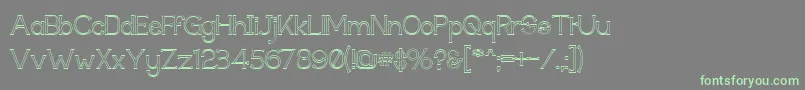 More about Techiogm Font Techiogm Font – Green Fonts on Gray Background