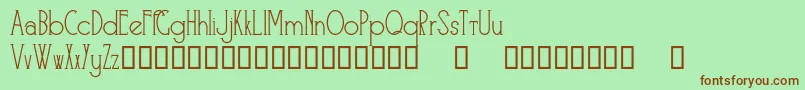 Skyliner Font – Brown Fonts on Green Background