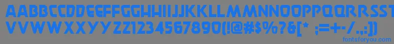 Burgerdoodlenf Font – Blue Fonts on Gray Background