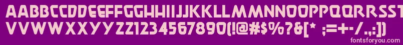 Burgerdoodlenf Font – Pink Fonts on Purple Background