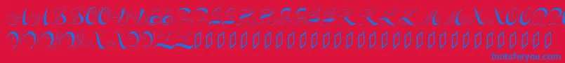 Constanzeinitials-fontti – siniset fontit punaisella taustalla