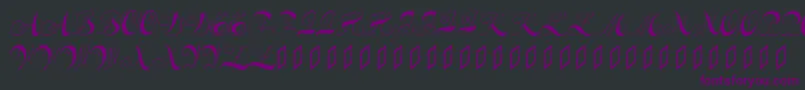 Constanzeinitials Font – Purple Fonts on Black Background