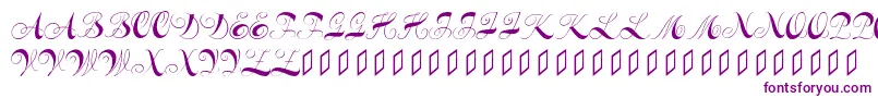 フォントConstanzeinitials – 紫色のフォント