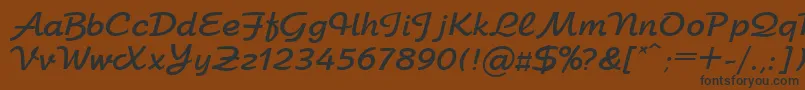 UkArbatBold Font – Black Fonts on Brown Background