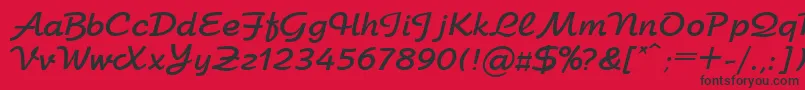 UkArbatBold Font – Black Fonts on Red Background