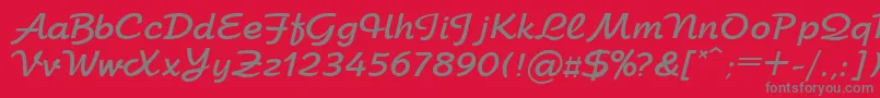 UkArbatBold Font – Gray Fonts on Red Background